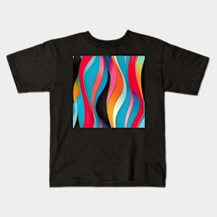 Popart Stripe Design Kids T-Shirt